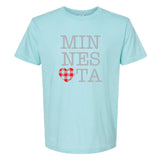 Buffalo Plaid Heart Minnesota T-Shirt