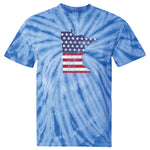 Minnesota USA Flag Tie-Dye T-Shirt