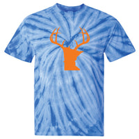 Minnesota Blaze Orange Antlers Tie-Dye T-Shirt