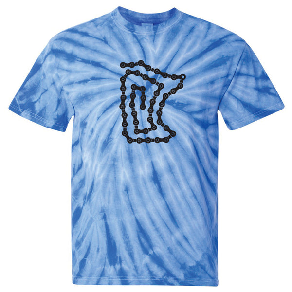 Bike Chain Minnesota Tie-Dye T-Shirt