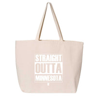 Straight Outta Minnesota Canvas Tote Bag