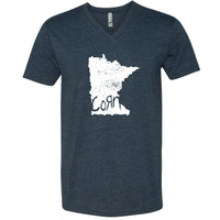 Corn Rock Band Minnesota V-Neck T-Shirt