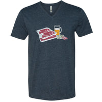 Meat Raffle Minnesota V-Neck T-Shirt