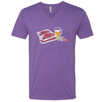 Meat Raffle Minnesota V-Neck T-Shirt