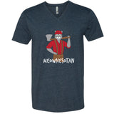 Meownesotan Minnesota V-Neck T-Shirt