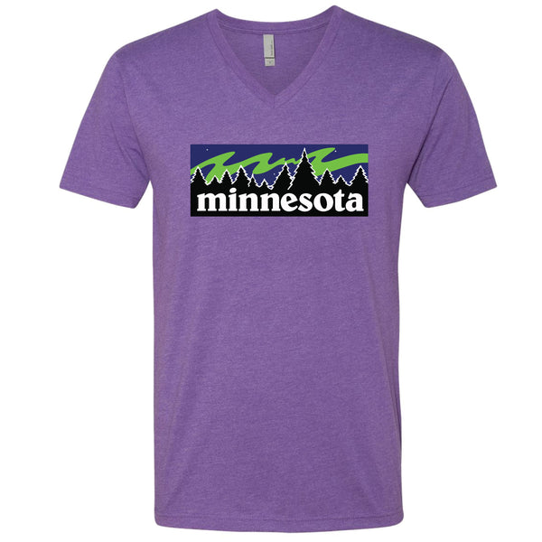 Northern Lights Minnesota V-Neck T-Shirt