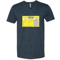 Peep Peep Grey Peep in Box V-Neck T-Shirt