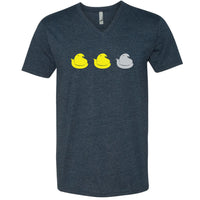 Peep Peep Grey Peep Minnesota V-Neck T-Shirt