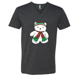 Santa Bear Minnesota V-Neck T-Shirt