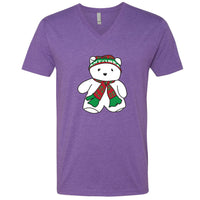 Santa Bear Minnesota V-Neck T-Shirt