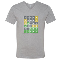 Minnesota Wordle V-Neck T-Shirt