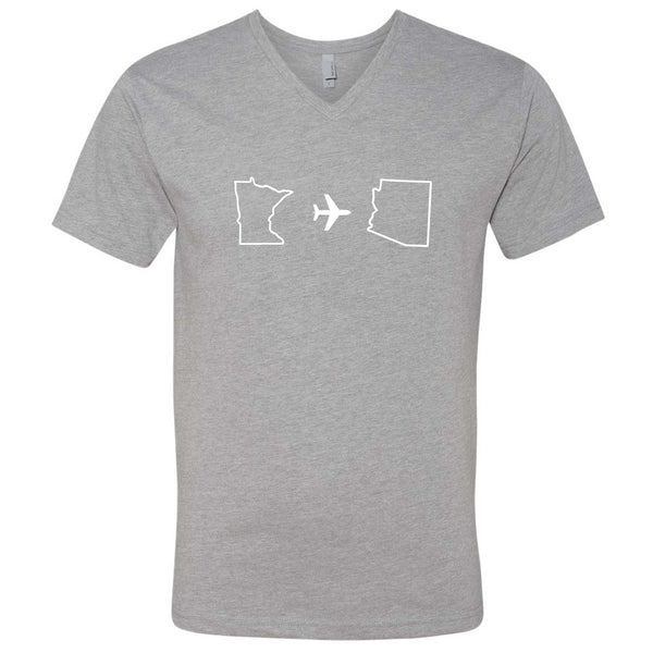 Minnesota to Arizona V-Neck T-Shirt