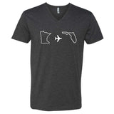 Minnesota to Florida V-Neck T-Shirt
