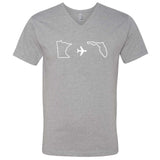 Minnesota to Florida V-Neck T-Shirt