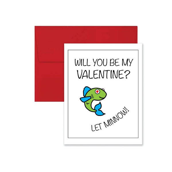Minnow Valentine's Day Card