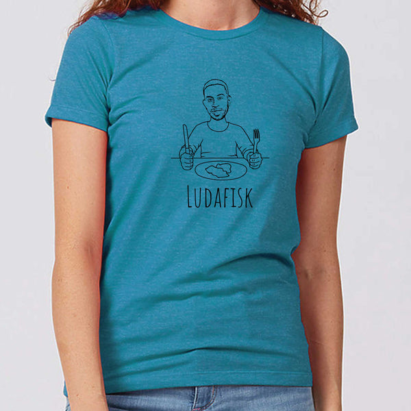 Ludafisk Minnesota Women's Slim Fit T-Shirt