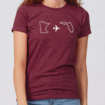 Minnesota to Florida Women's Slim Fit T-Shirt