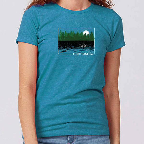 Night on the Lake Minnesota Women's T-Shirt