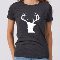 Minnesota White Antlers Women's Slim Fit T-Shirt