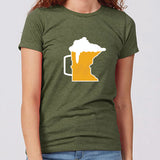 Beer Mug Minnesota Women's Slim Fit T-Shirt