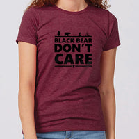 Black Bear Don't Care Minnesota Women's Slim Fit T-Shirt