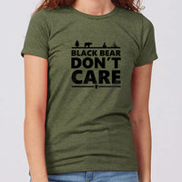 Black Bear Don't Care Minnesota Women's Slim Fit T-Shirt
