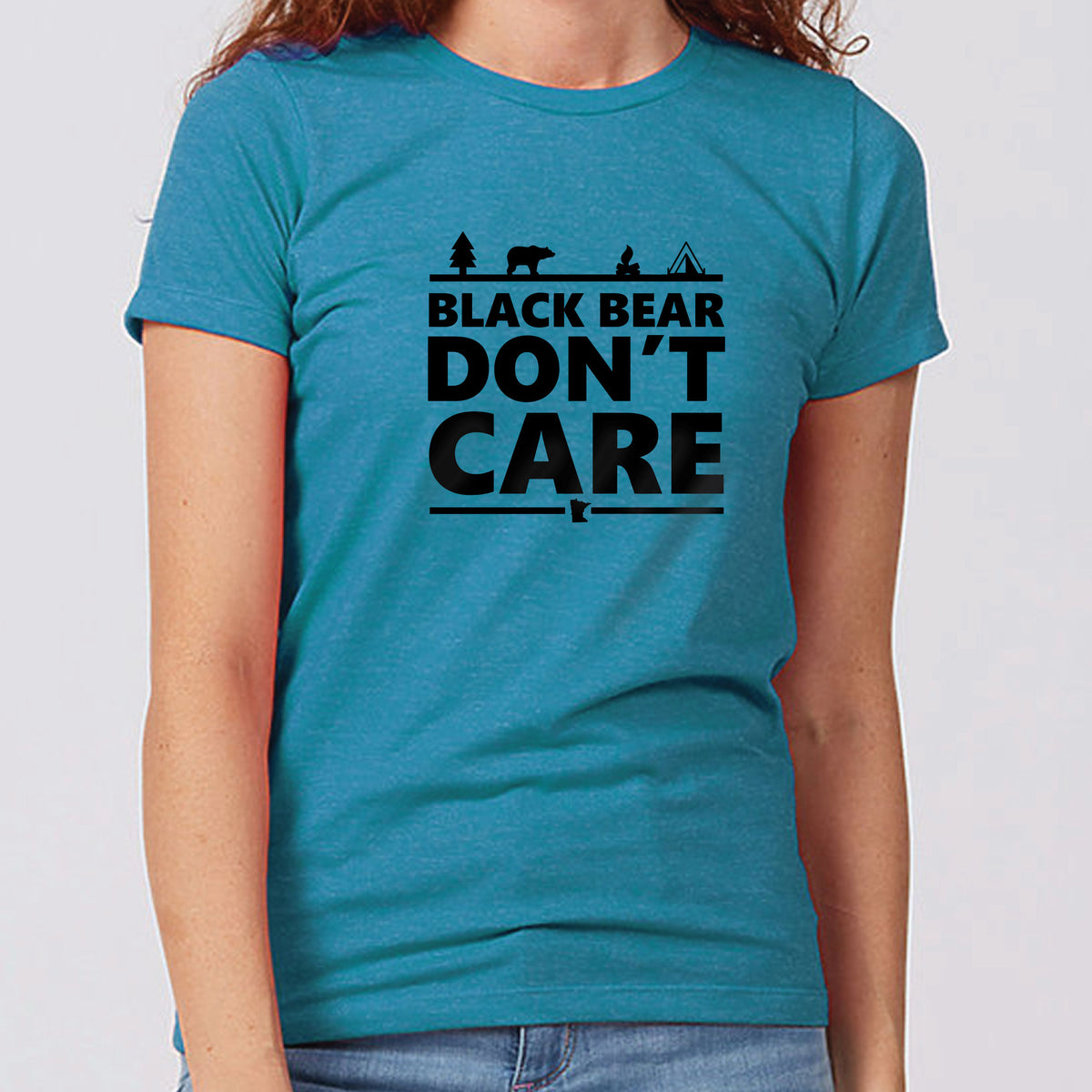 Black Bear Don't Care Minnesota Long Sleeve T-Shirt – Minnesota Awesome