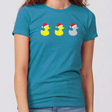 Christmas Duck Duck Grey Duck Minnesota Women's Slim Fit T-Shirt