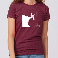 Minnesota Fishing Women's Slim Fit T-Shirt