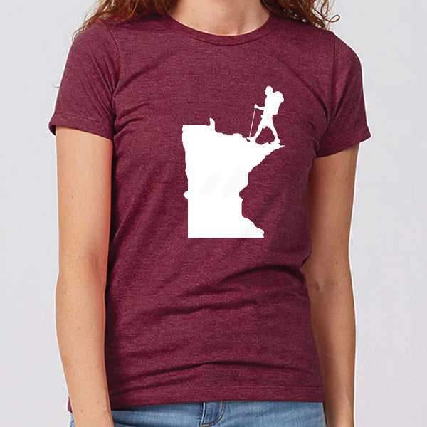 Hiking Minnesota Women's Slim Fit T-Shirt