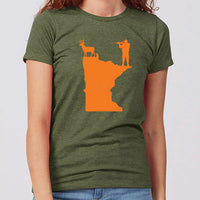 Hunting Minnesota Women's Slim Fit T-Shirt
