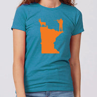 Hunting Minnesota Women's Slim Fit T-Shirt