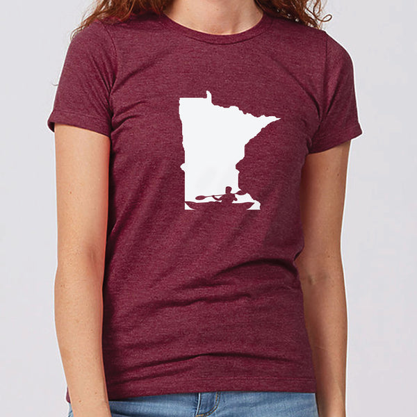 Kayak Minnesota Women's Slim Fit T-Shirt