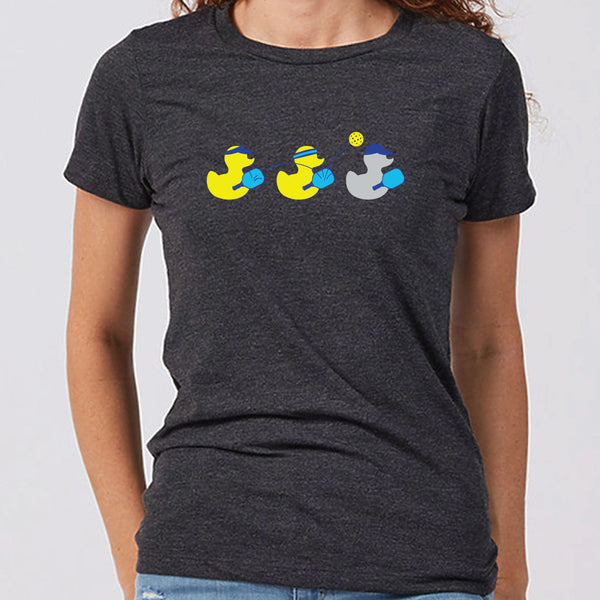 Pickleball Duck Duck Grey Duck Minnesota Women's Slim Fit T-Shirt