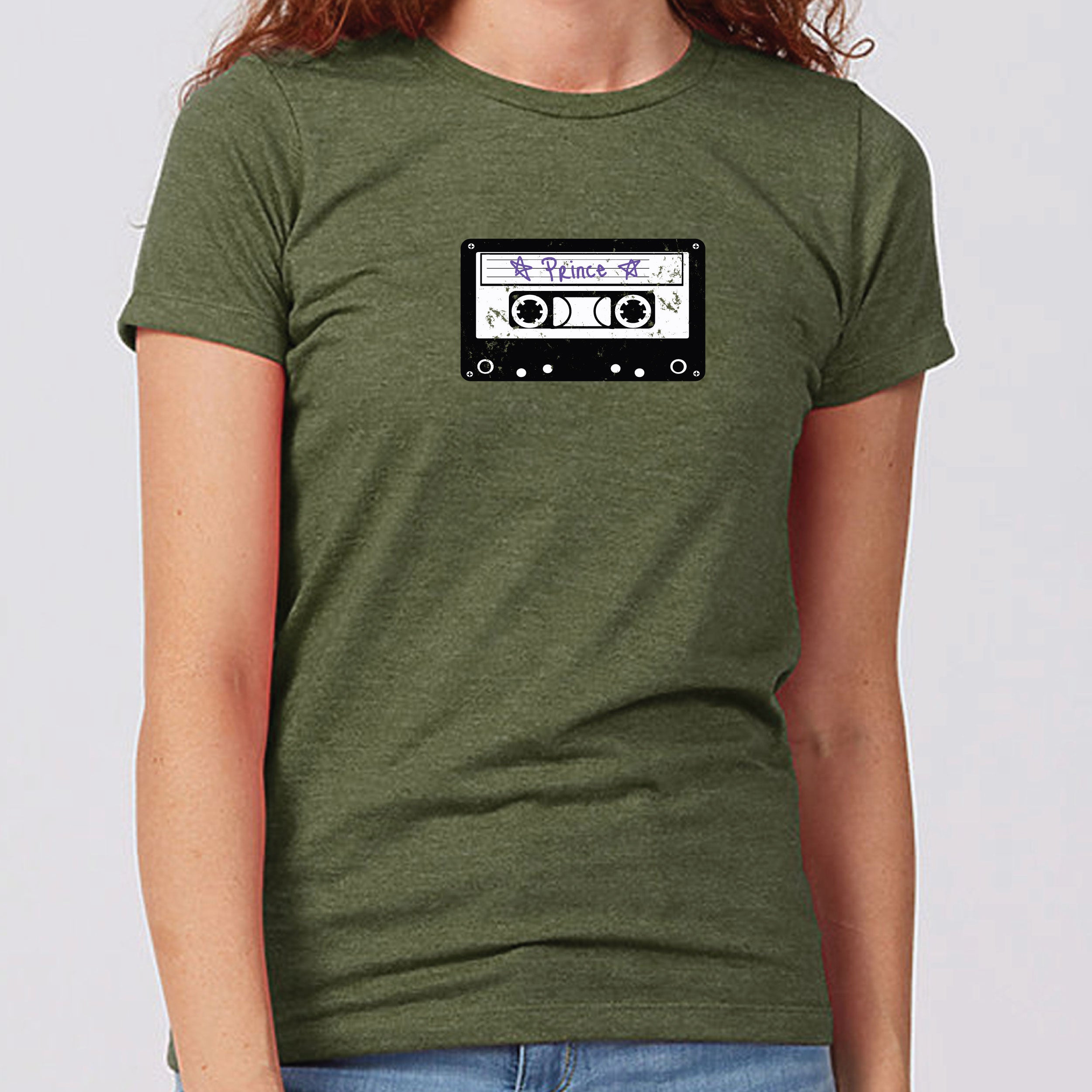 Prince Cassette Tape Minnesota Women's Slim Fit T-Shirt