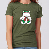 Santa Bear Minnesota Women's Slim Fit T-Shirt