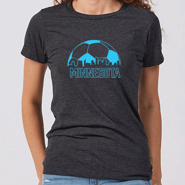 Minnesota Soccer Skyline Women's Slim Fit T-Shirt