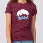 Saint Paul Baseball Skyline Minnesota Women's Slim Fit T-Shirt