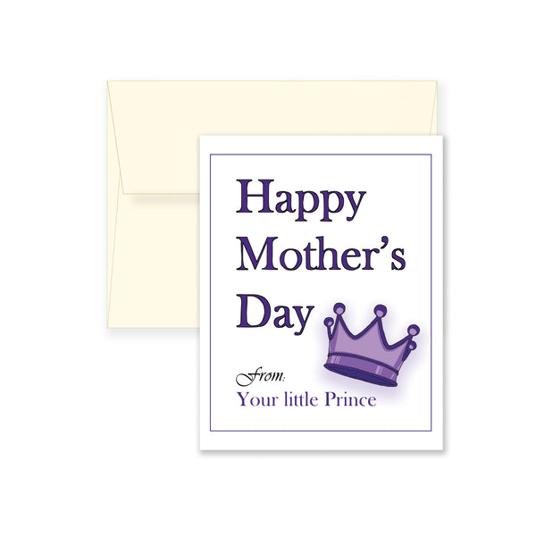 Your Little Prince Mother's Day Card