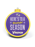 Minnesota Vikings 3D Christmas Ornament